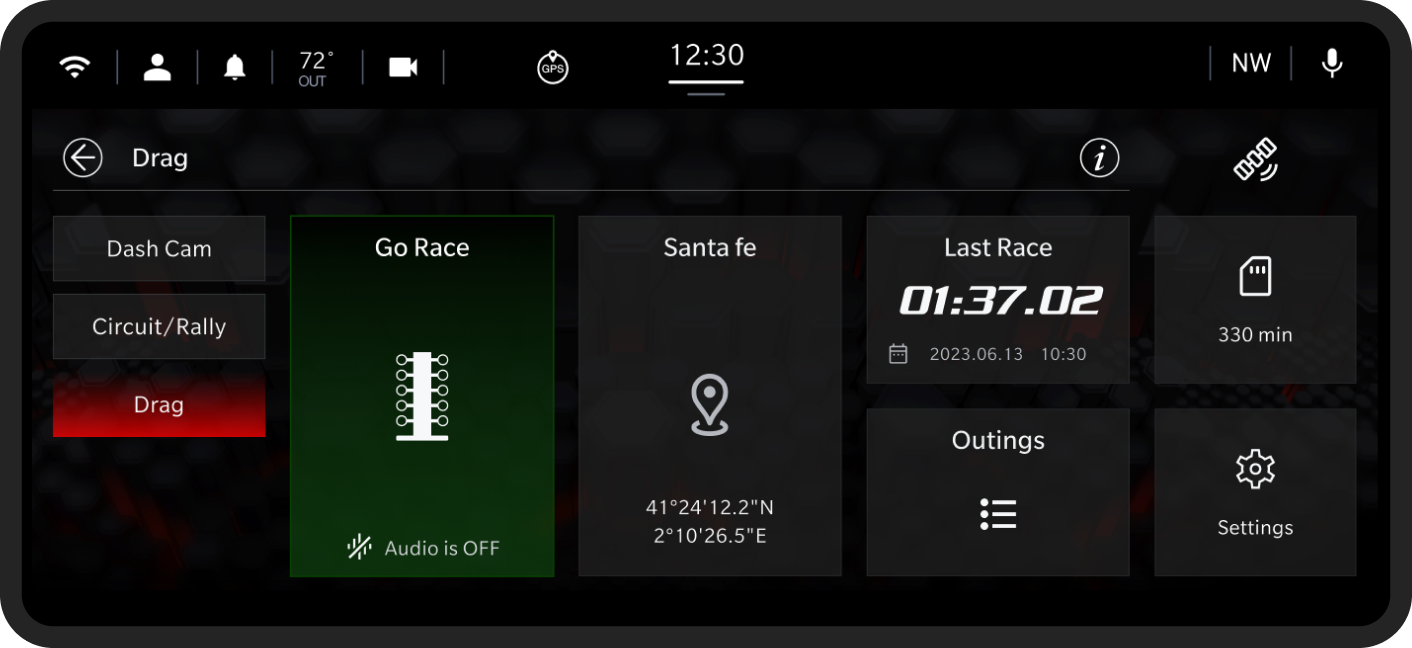 Stellantis racing metrics interface